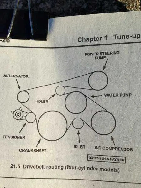 2007 toyota tacoma serpentine belt diagram