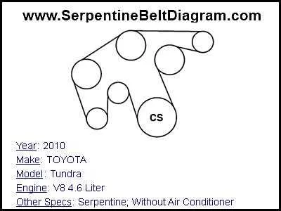 2007 toyota tundra belt diagram