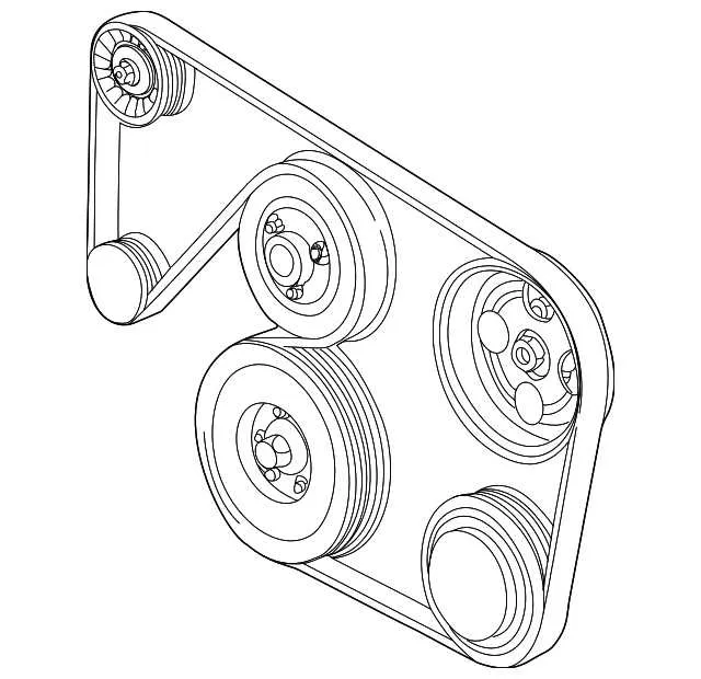 2008 cadillac dts serpentine belt diagram