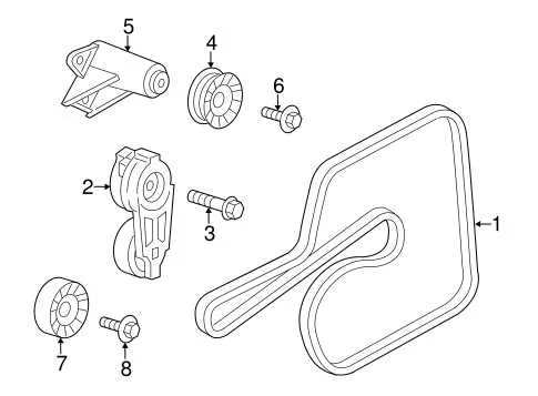 2008 chrysler aspen 5.7 belt diagram