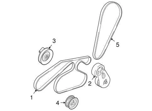 2008 ford escape 2.3 serpentine belt diagram