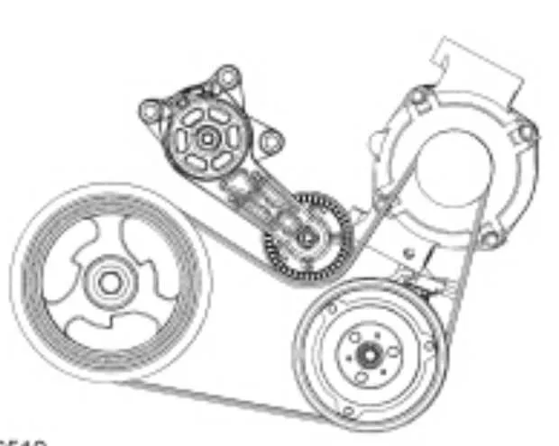 2008 ford escape serpentine belt diagram