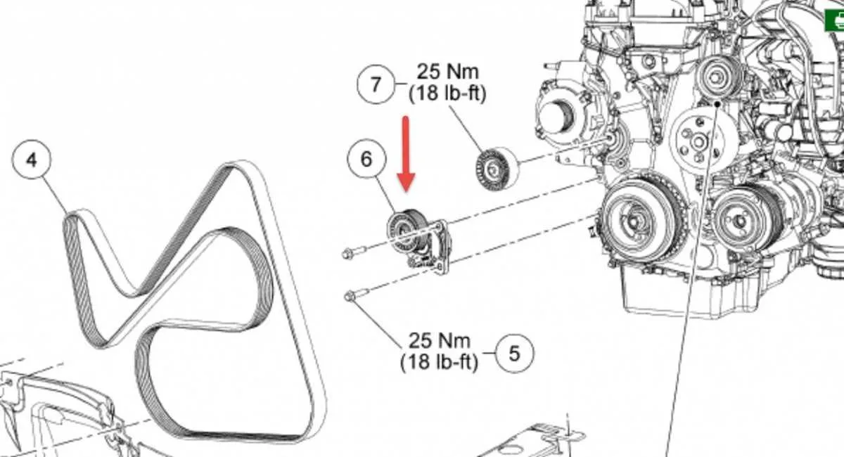 2008 ford fusion belt diagram