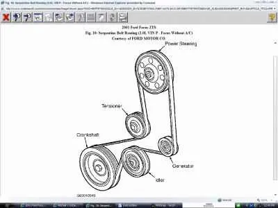 2008 ford edge belt diagram