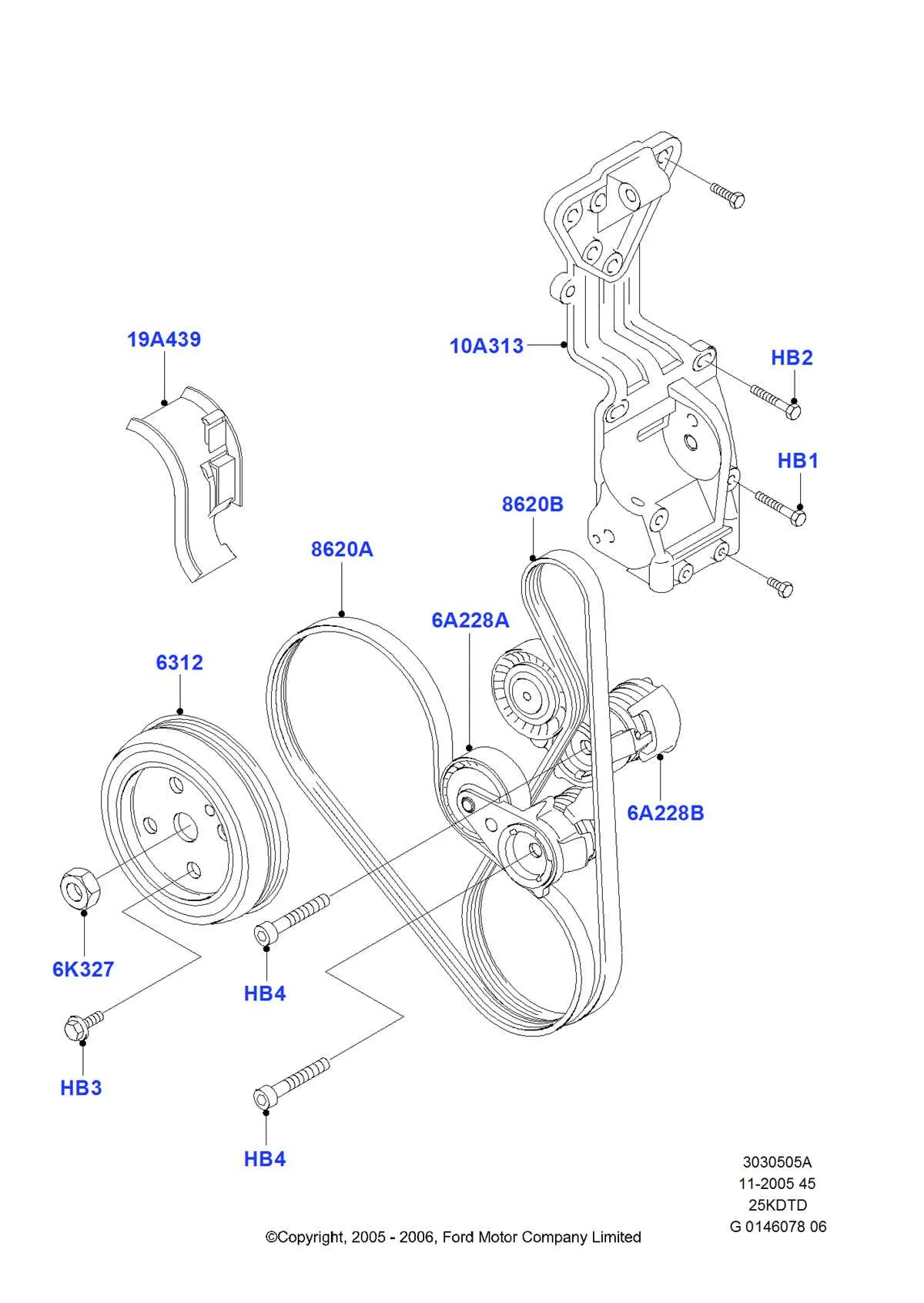 2008 ford focus 2.0 belt diagram