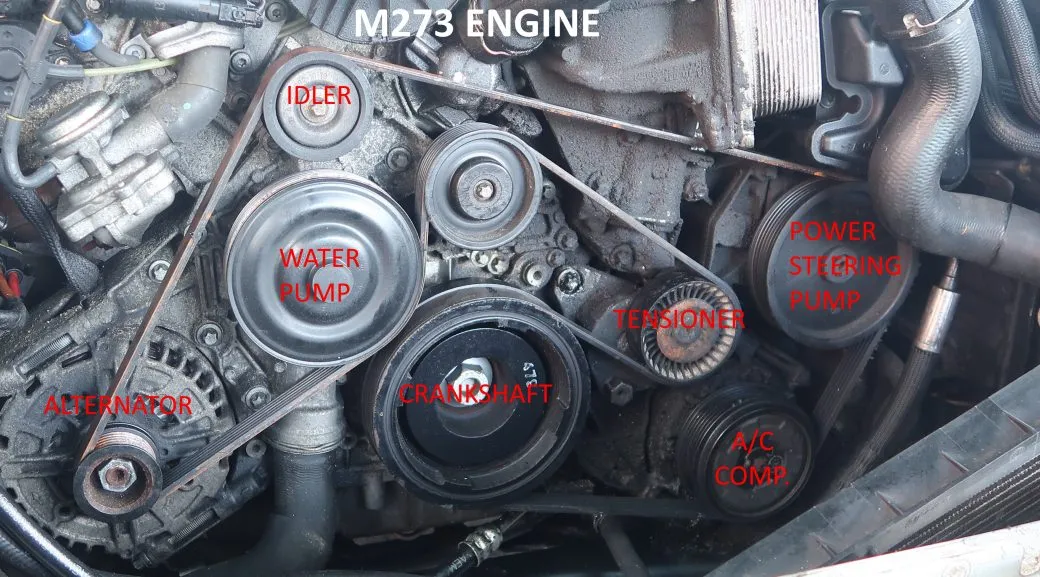 2008 mercedes e350 serpentine belt diagram