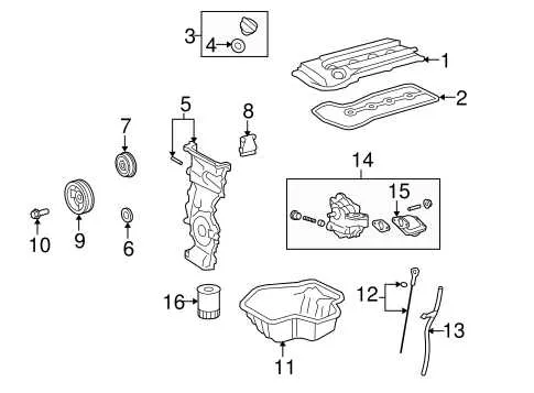2008 scion xb belt diagram