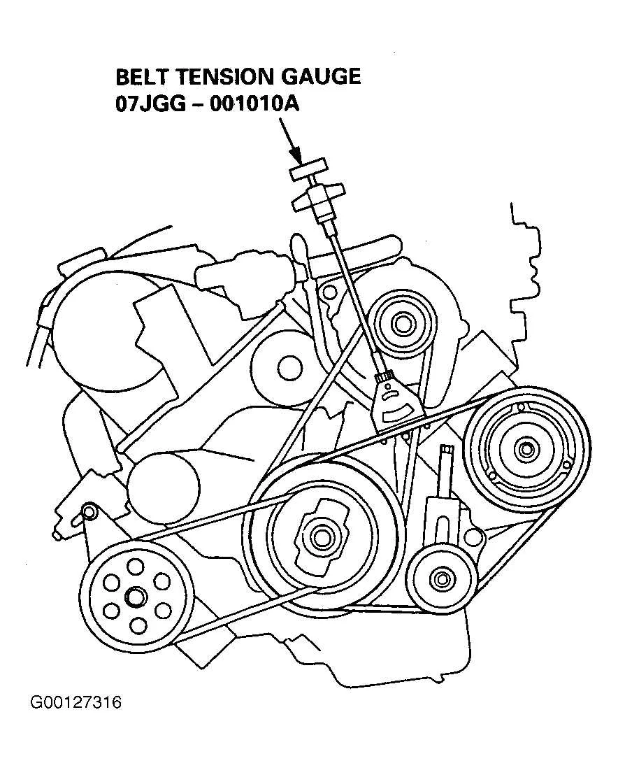 2009 acura mdx serpentine belt diagram