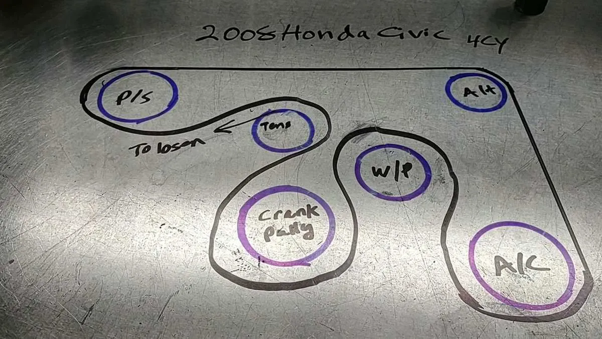 2009 civic belt diagram