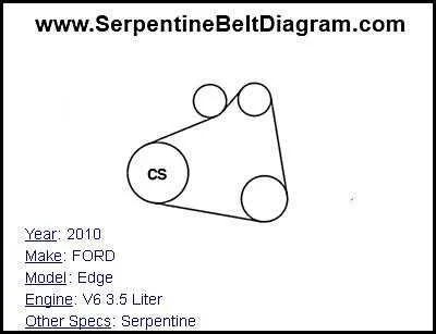 2009 ford escape 2.5 serpentine belt diagram