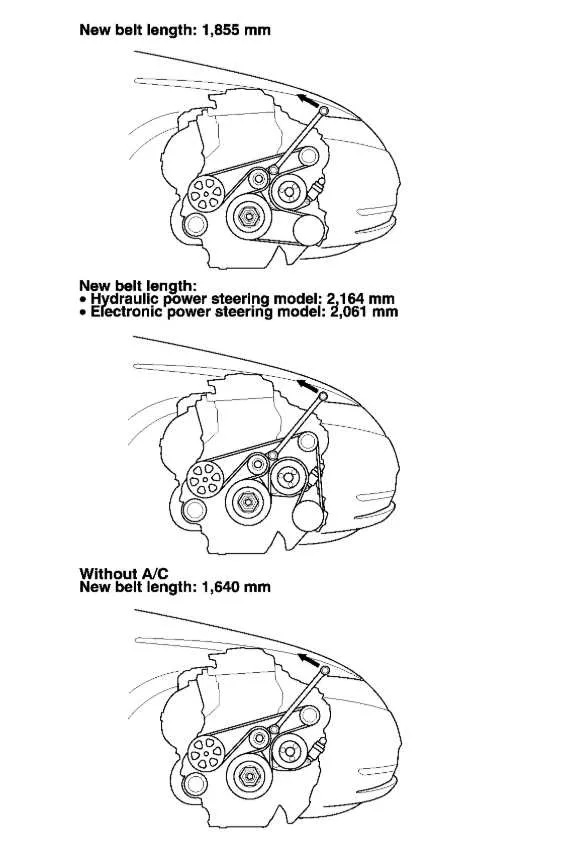 2009 honda civic si serpentine belt diagram