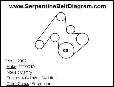 2009 scion tc serpentine belt diagram