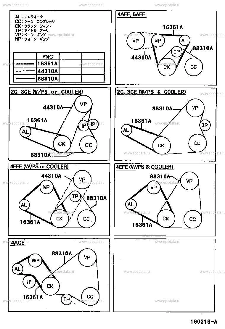 2009 toyota corolla belt diagram