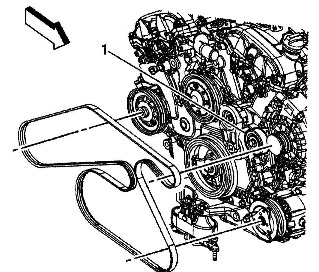 2009 buick enclave belt diagram