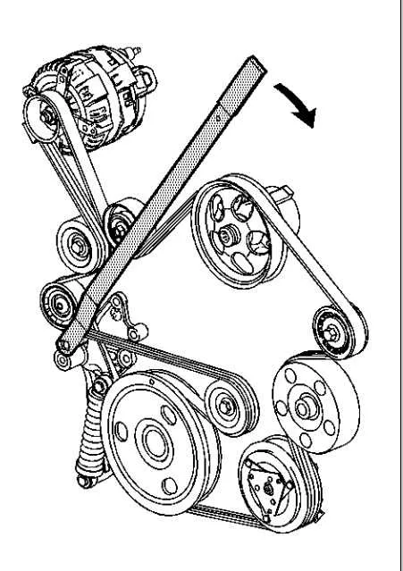 2009 chevy impala 3.5 belt diagram