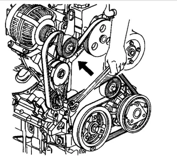 2009 chevy malibu 2.4 serpentine belt diagram