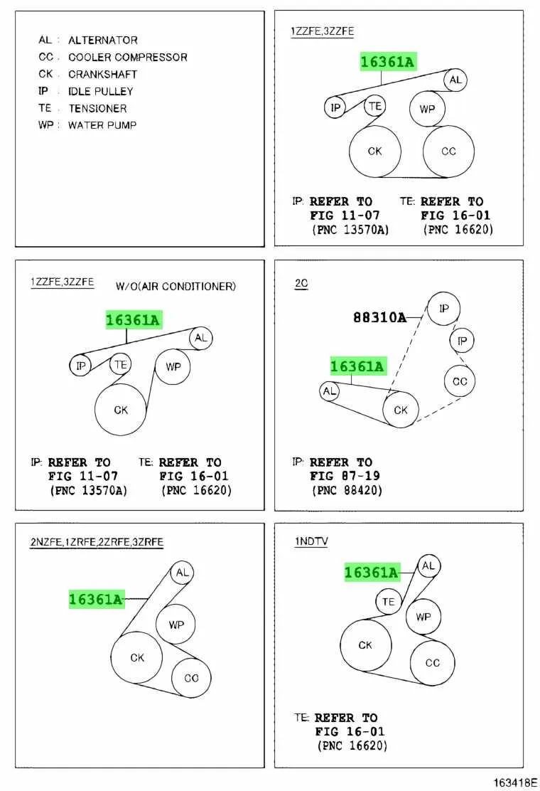 2009 corolla belt diagram
