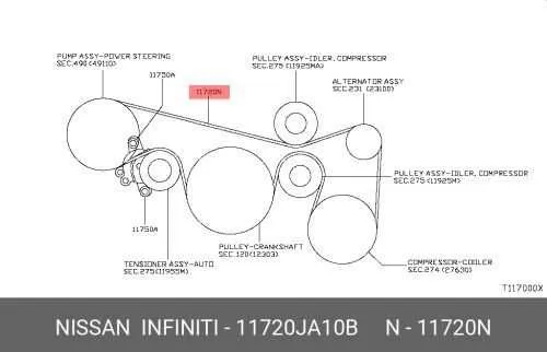 2009 nissan murano serpentine belt diagram