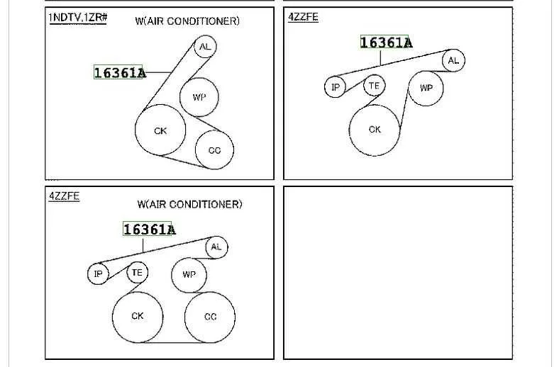 2009 toyota corolla belt diagram