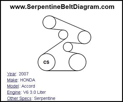 2010 honda odyssey belt diagram