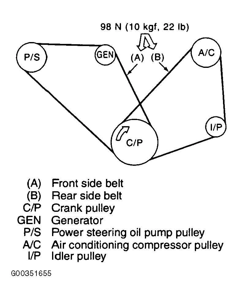 2010 subaru outback belt diagram