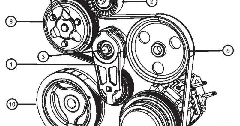 2010 dodge grand caravan belt diagram