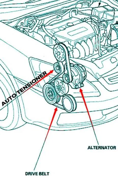 2010 honda accord serpentine belt diagram