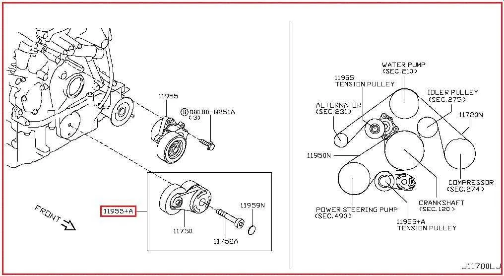 2010 infiniti g37 belt diagram