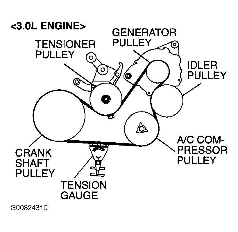 2010 mitsubishi galant belt diagram