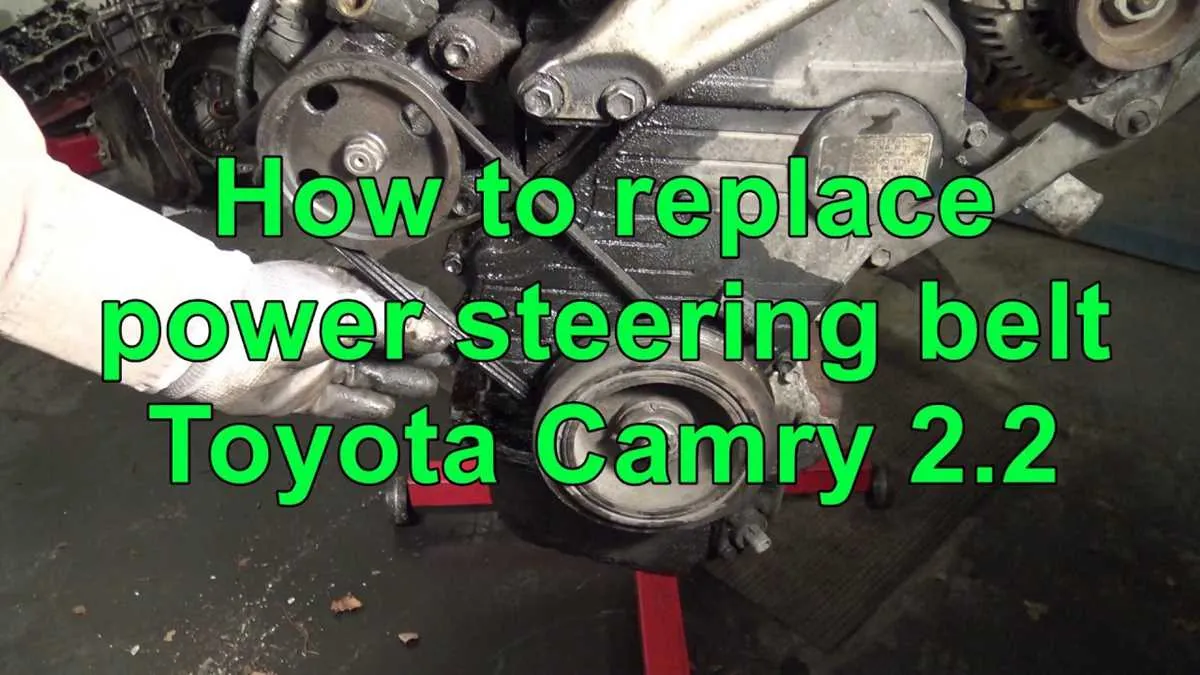 2010 toyota camry power steering belt diagram
