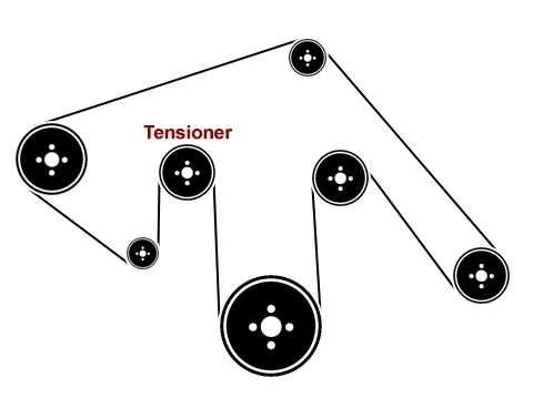 2010 toyota tundra serpentine belt diagram