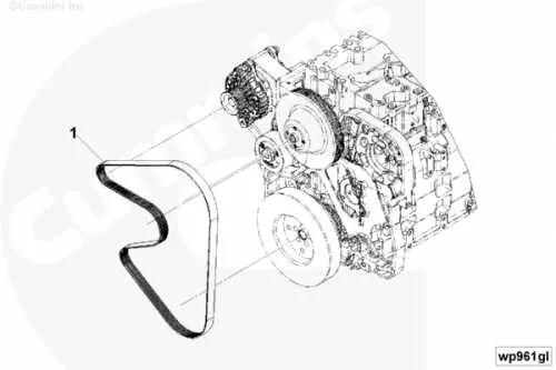 2011 6.7 cummins belt diagram