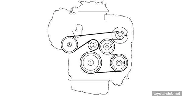 2011 camry belt diagram