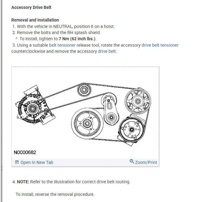 2011 ford escape serpentine belt diagram