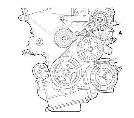 2011 kia forte belt diagram