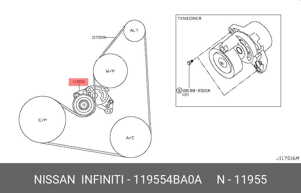 2011 nissan murano belt diagram