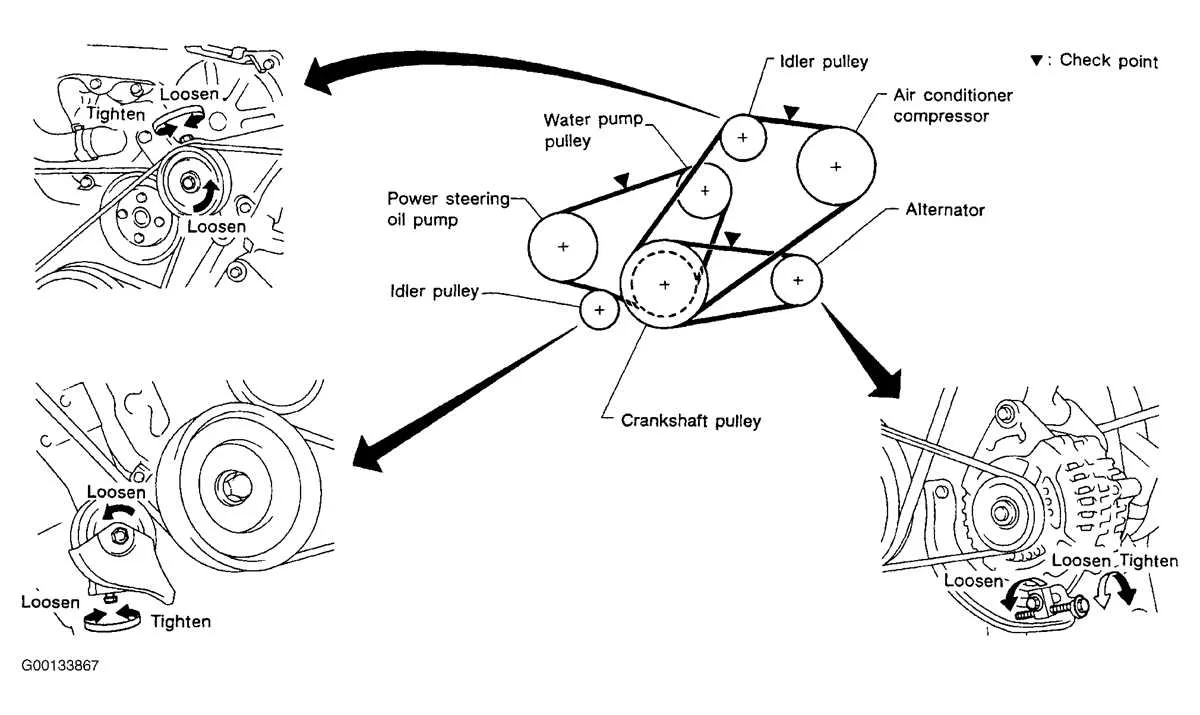 2011 nissan sentra serpentine belt diagram
