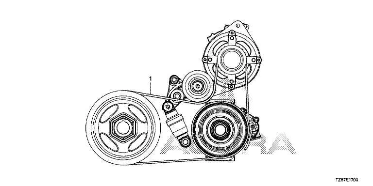 2011 acura mdx belt diagram