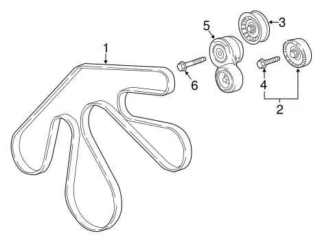 2011 cadillac srx serpentine belt diagram