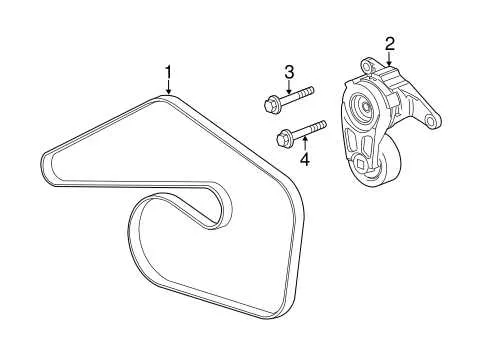 2011 chevy traverse serpentine belt diagram