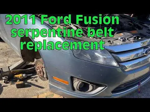 2011 ford fusion 2.5 serpentine belt diagram