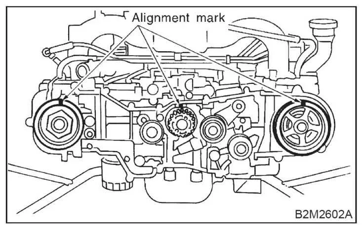 2011 subaru outback belt diagram