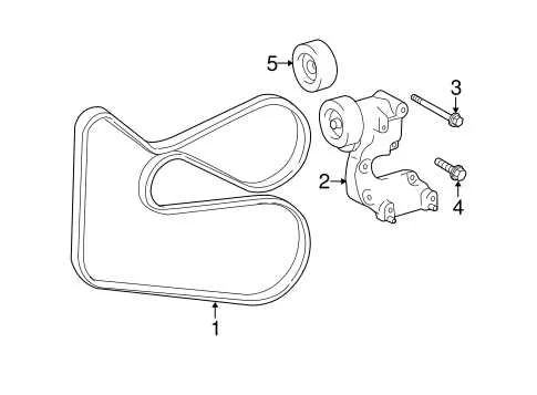 2011 toyota highlander serpentine belt diagram