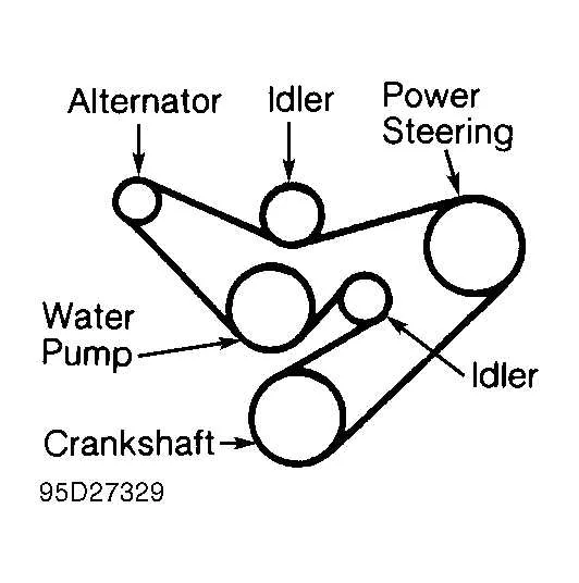 2012 ford explorer serpentine belt diagram
