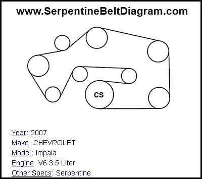 2012 impala serpentine belt diagram