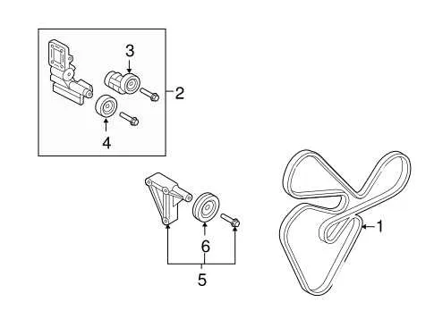 2012 kia forte belt diagram
