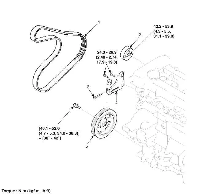 2012 kia forte serpentine belt diagram