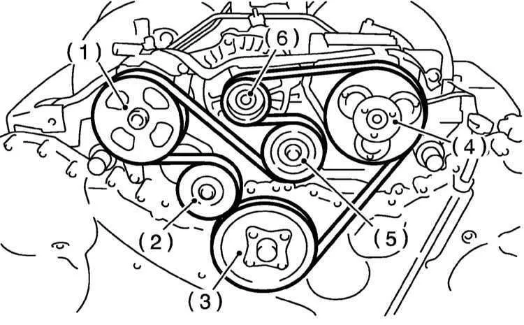 2012 subaru forester serpentine belt diagram