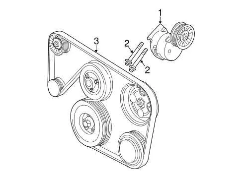 2012 cadillac srx serpentine belt diagram