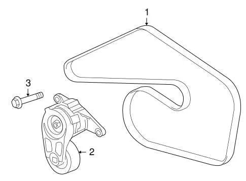 2012 cadillac srx serpentine belt diagram